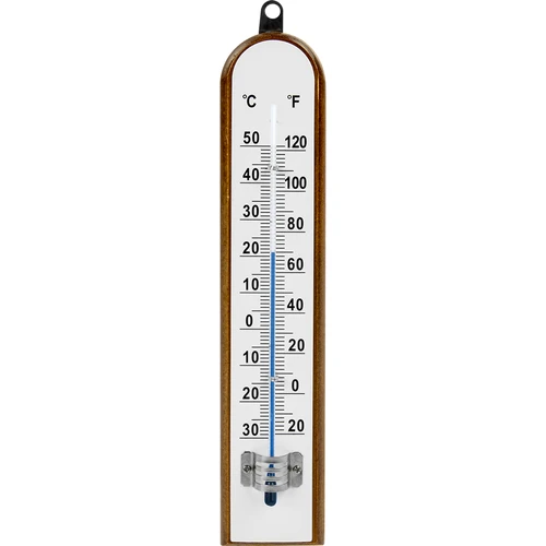 Rumtermometer med hvid skala (-30°C til +50°C) 20cm