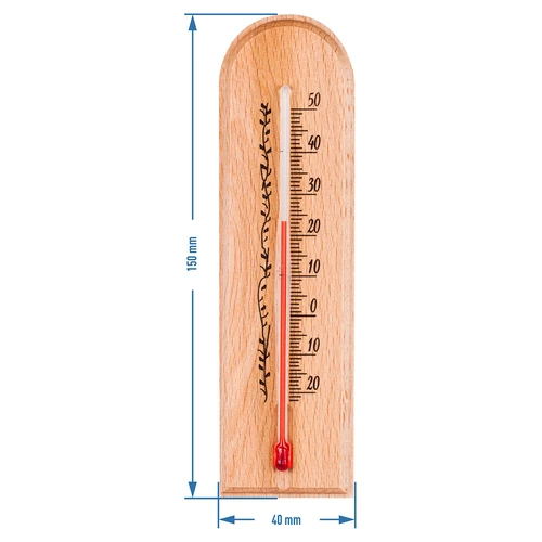 Rumtermometer med mønster (-20°C til +50°C) 15cm - 3