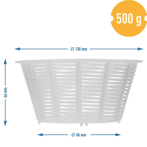 Rund osteskimmel Ø 13 x 7 cm til 500 g - 4