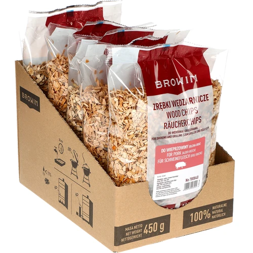 Ryge-/grillflis, 70% elletræ + 30% bøg, 450 g, kl. 8 - 2