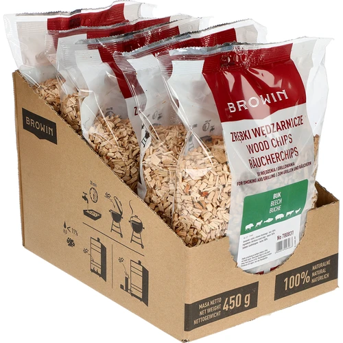 Rygeflis til røgning og grill, bøg, 450 g, klasse 2 - 2