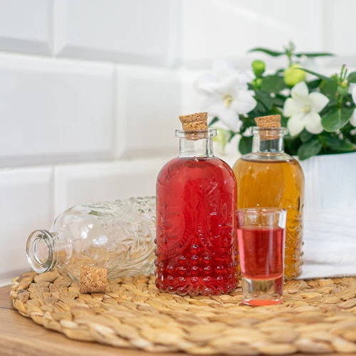 Sæt flasker med propper, 240 ml - 4 stk. - 8
