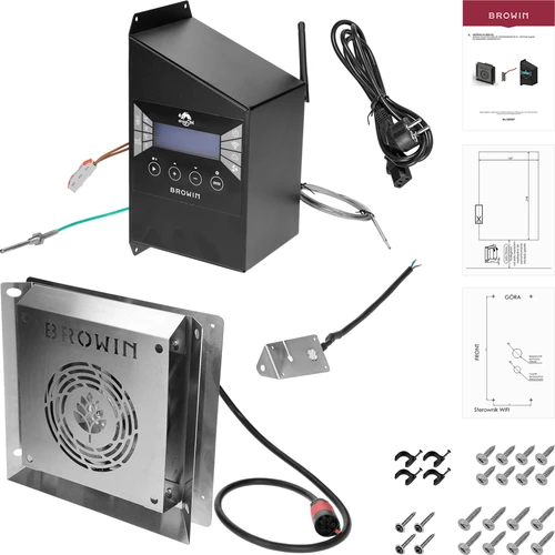 Sæt med elektriske moduler og Wi‑Fi-styring – dragON IQ 1,5 kW, til have-rygeovne - 2