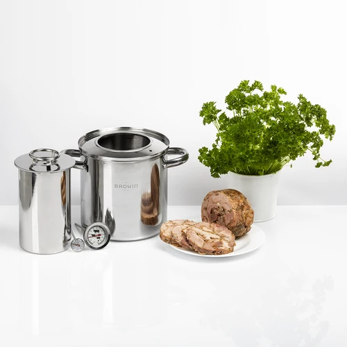 Sæt med vandkappe - skinkekoger 1,5 kg + gryde - 19