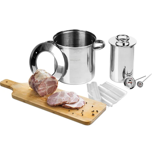 Sæt med vandkappe - skinkekoger 1,5 kg + gryde - 17