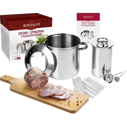 Sæt med vandkappe - skinkekoger 1,5 kg + gryde - 18