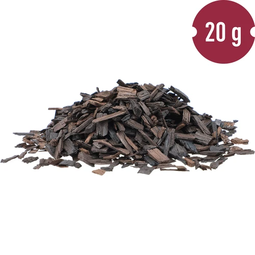 Stærkt ristede egetræ flager, 20g - 4