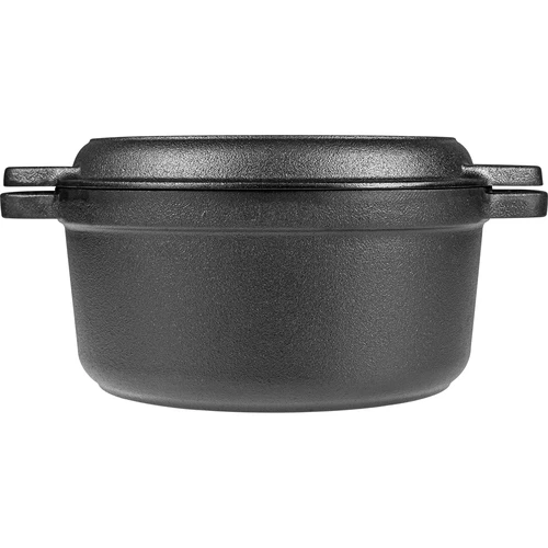 Støbejernsgryde med pande, 3,5 L - 4