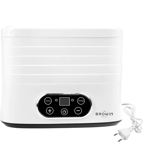Svampetørrer, frugter, grøntsager og urter med temp regulering, 240W, hvid - 3