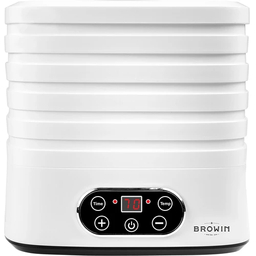 Svampetørrer, frugter, grøntsager og urter med temp regulering, 240W, hvid - 2