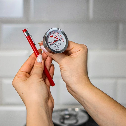 Termometer med dobbelt skala (30°C til 100°C) / (50°C til 300°C) 13,0cm - 5