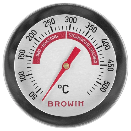 Termometer til grill og BBQ, fra 50 til +500°C, bimetal, 5,3cm - 2