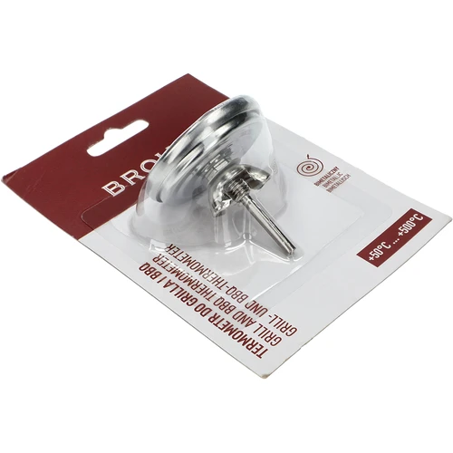 Termometer til grill og BBQ, fra 50 til +500°C, bimetal, 5,3cm - 4