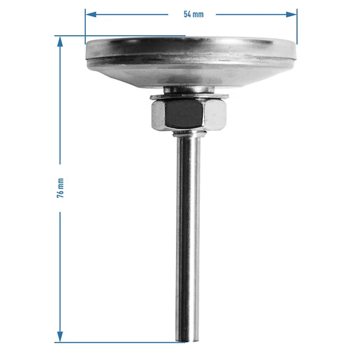Termometer til røgeri og BBQ (0°C til +250°C) 5,2cm - 8