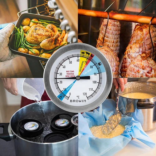 Termometer til skinkekoger 0,8 kg (0°C til +120°C) 9,0cm - 6