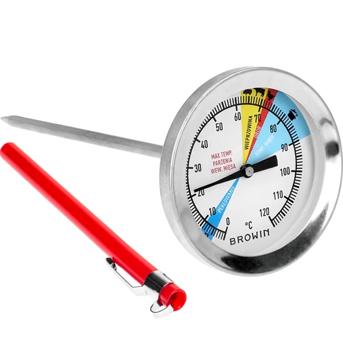 Termometer til skinkekoger 1,5 kg og 3 kg (0°C til +120°C) 12,5 cm