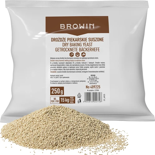 Tørret bagegær, 250g