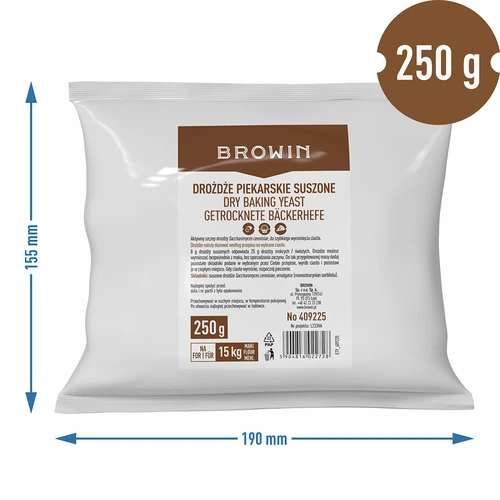 Tørret bagegær, 250g - 4
