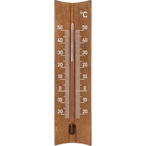Trærumtermometer (-20 til +50°C), mørkebrun, 15cm