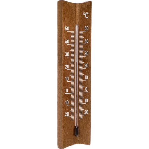 Trærumtermometer (-20 til +50°C), mørkebrun, 15cm - 2