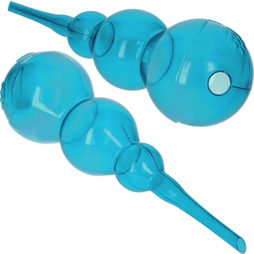 Tredobbelt vandingskugle (trekammer), gennemsigtig blå, 600 ml - 2