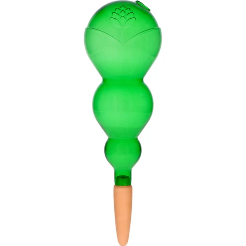 Tredobbelt vandingskugle (trekammer), gennemsigtig grøn med keramisk fod, 600ml