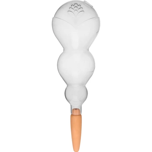 Tredobbelt vandingskugle (trekammer), gennemsigtig klar, med keramisk fod, 600 ml