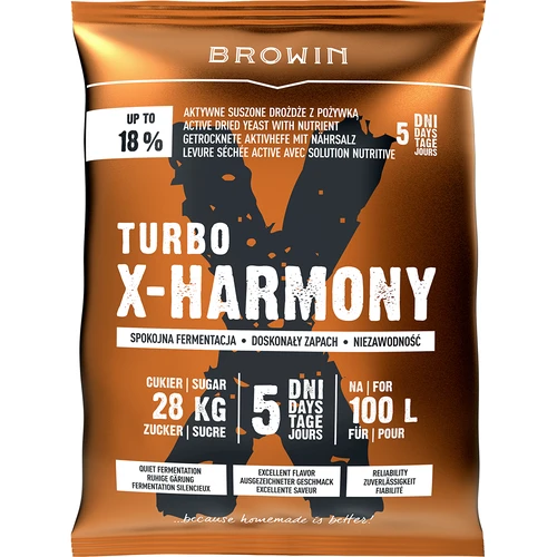 Turbo X-Harmony Gær 18%, 100 L, 360g