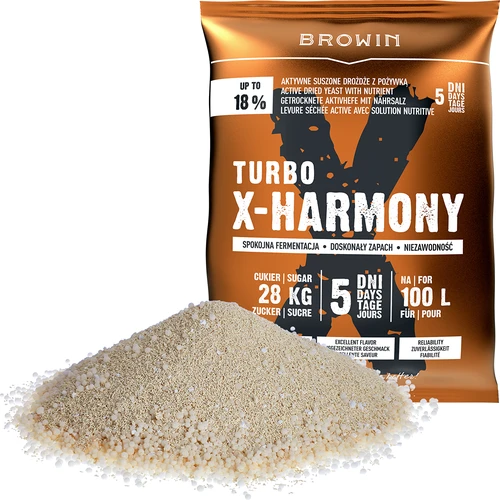 Turbo X-Harmony Gær 18%, 100 L, 360g - 3