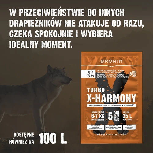 Turbo X-Harmony Gær 18%, 25 L, 138 g - 7