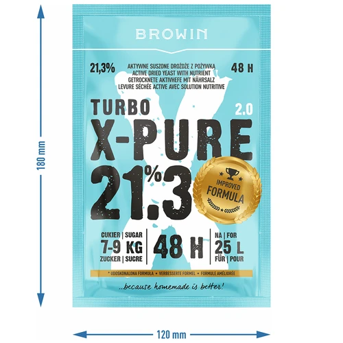 Turbogær X-Pure 21,3% 48 t, 25 L - 5