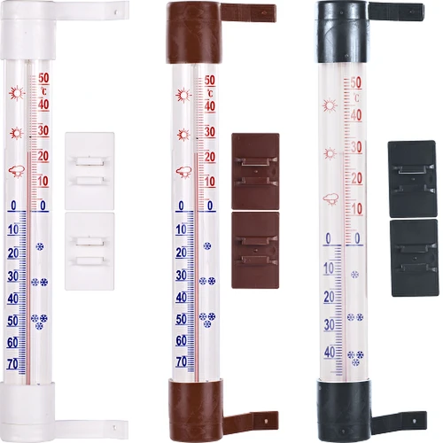 Udendørs termometer 23 cm - sæt 25 stk. mix