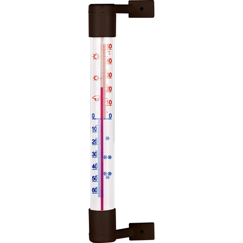 Udendørs termometer brun (-50°C til +50°C) 18cm