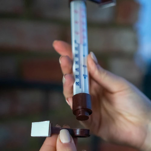 Udendørs termometer brun (-50°C til +50°C) 18cm - 5