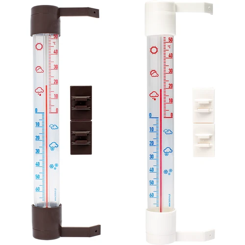 Udendørs termometer med transparent skala (-70°C til +50°C) 23cm mix