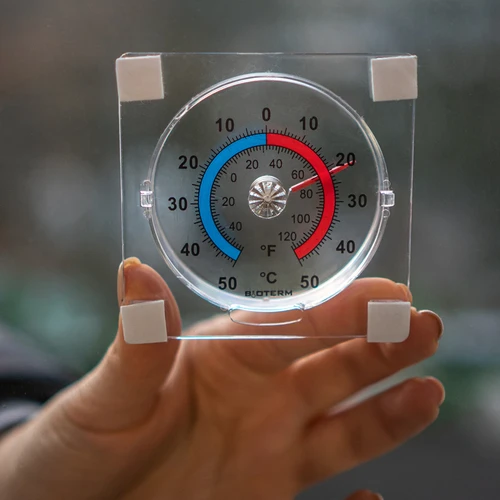 Universal transparent termometer, selvklæbende (-50°C til +50°C) - 4