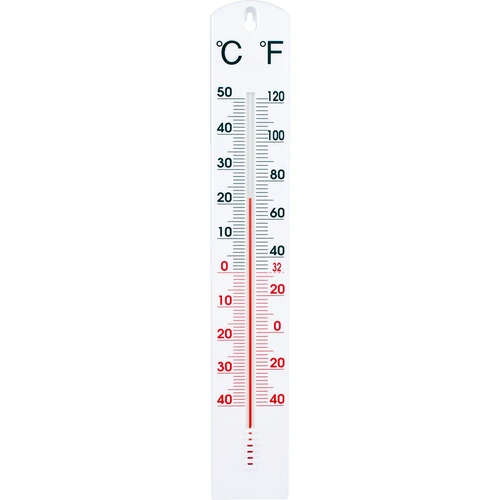 Universel hvid termometer (-40°C til +50°C) 40cm