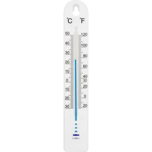 Universel termometer (-30 til +50°C), 17 cm, hvid