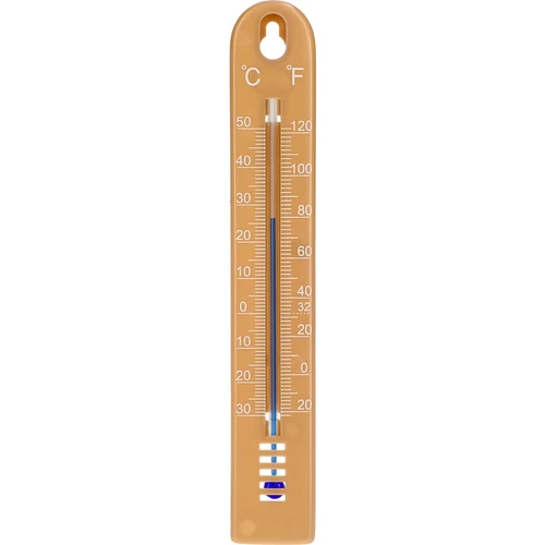 Universelt termometer (-30 til +50°C), 17 cm, lysebrun