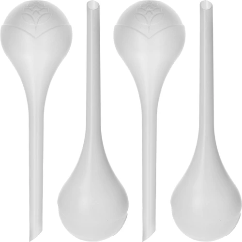 Vandingskugler til planter, hvide halvgennemsigtige, 400 ml, 4 stk.