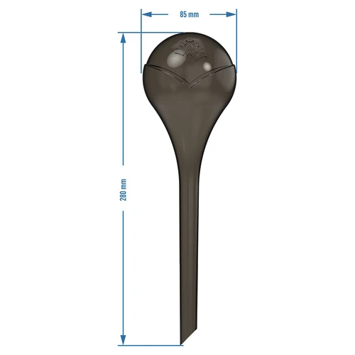 Vandingskugler til planter, sorte gennemsigtige, 400 ml, 2 stk. - 5