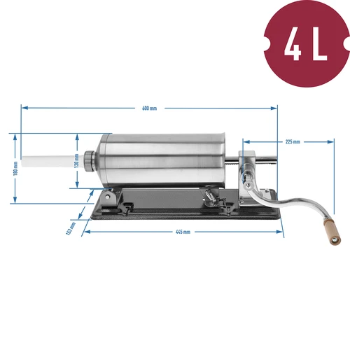 Vandret pølsestopper 4 kg - 10
