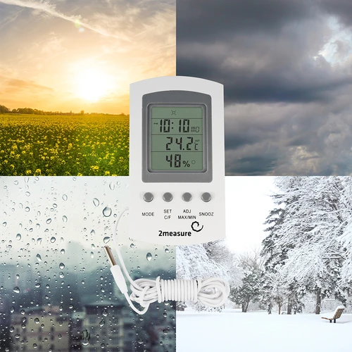 Vejrstation – elektronisk, sonde, hvid - 13