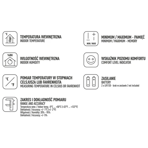 Vejrstation – elektronisk, trådløs, sort - 5