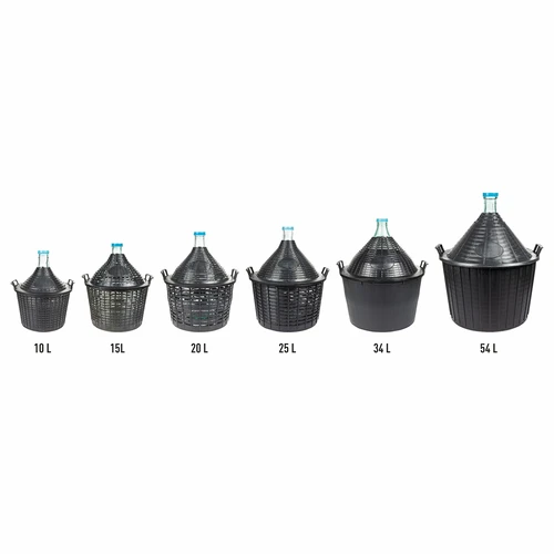 Vinballon 10 L i plastikkurv - 7