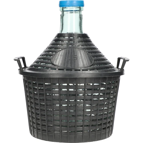 Vinballon 5 L i plastik kurv
