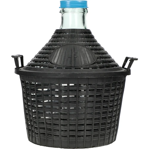 Vinballon 5L i plastikkurv