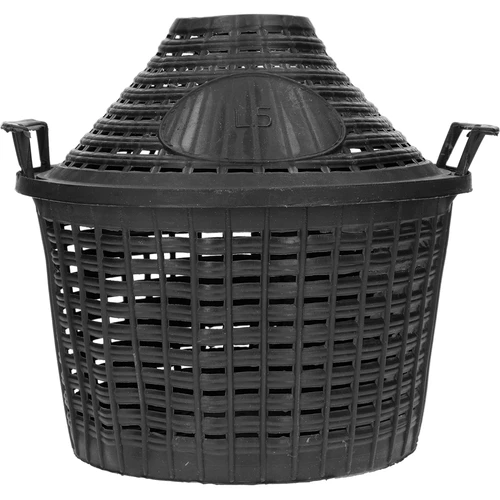 Vinballon 5L i plastikkurv - 5
