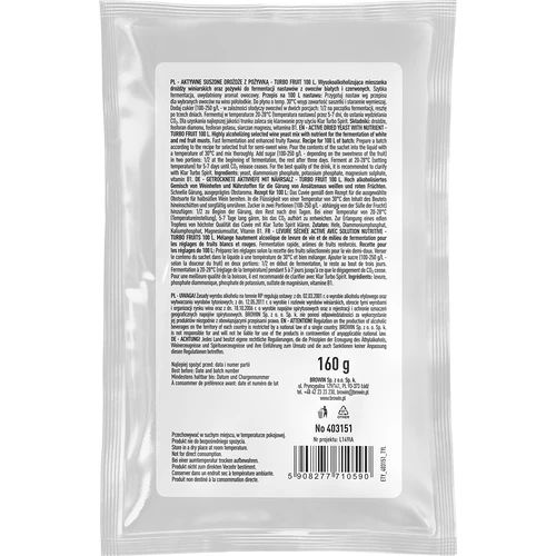 Vingær Turbo Fruit 5-7 dage 100 L - 2