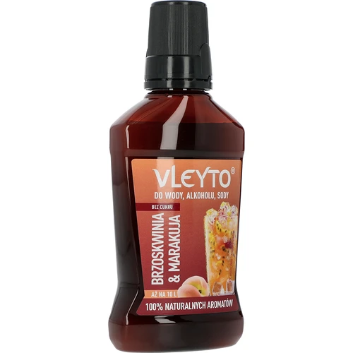VLEYTO Fersken & Passionsfrugt – smagsessens med naturlige aromaer, 250 ml - 3